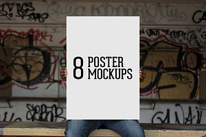 8 Poster Mockups