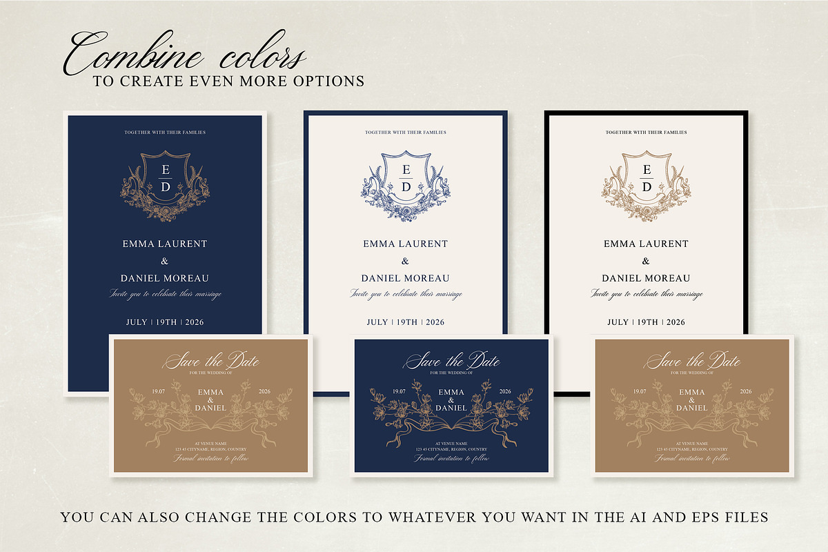 Old Money Wedding Suite, an Invitation Template by Garden in frame (Photo 9 of 13)