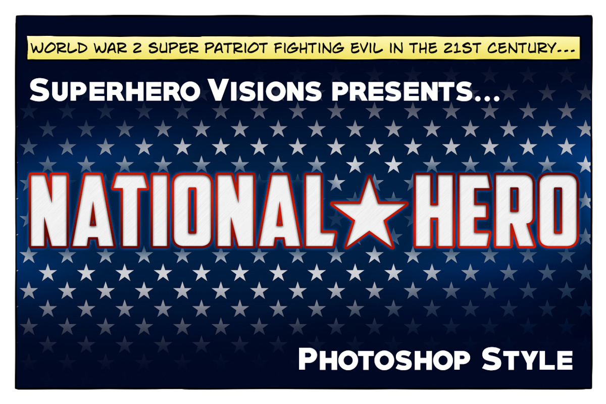 10 Photoshop Styles: Superheroes v1, a Layer Style Add-On by SuperheroVisions (Photo 7 of 15)