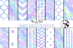 Seamless Iridescent Patterns #1