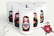 Russian doll. Matryoshka, a Decorative Illustration by Irina Ostapenko (Thumbnail 7 of 8)