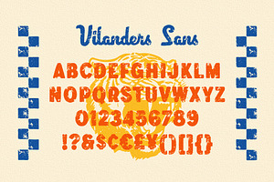 Vilanders - Vintage Stamp Font