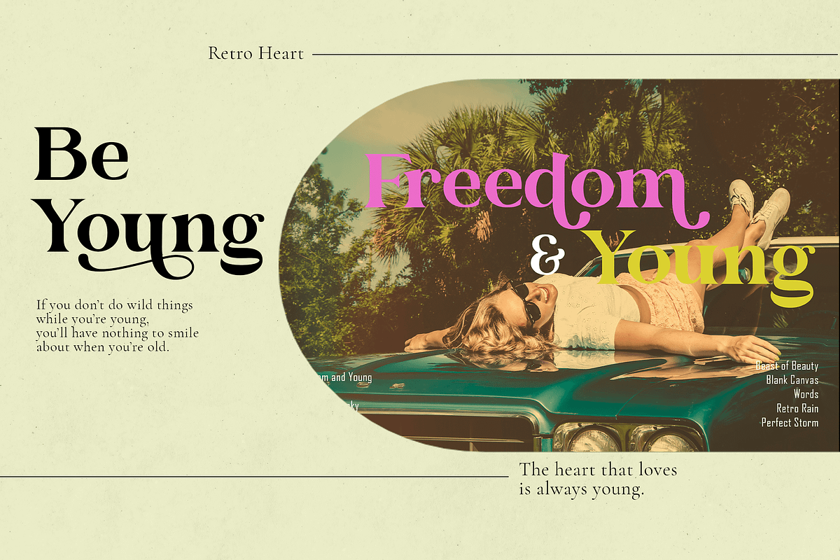 Vintage Modern Font, a Script Font by Graphue (Photo 9 of 12)