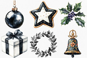 Black and White Holidays Clipart, an Illustration by Canvas Craft (Thumbnail 3 of 7)