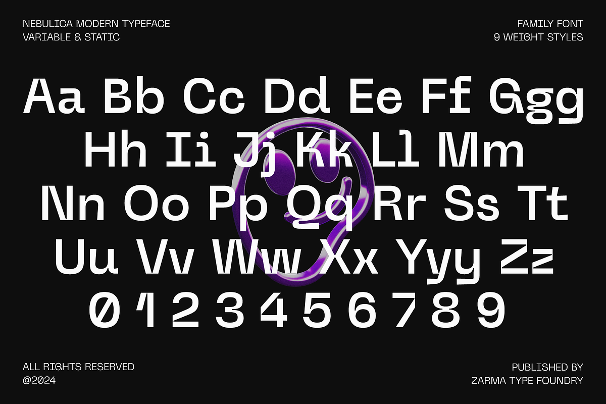 Nebulica - Geometric Family Font, a Sans Serif Font by Zarma Type (Photo 10 of 12)
