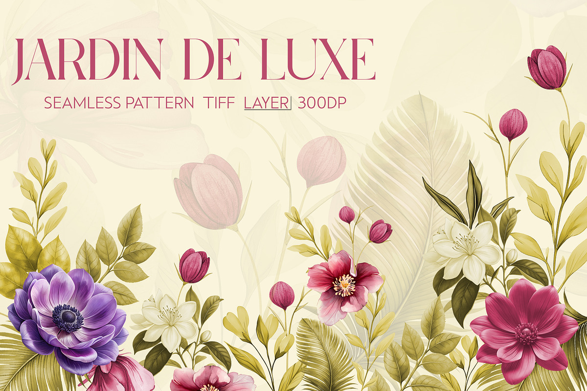 JARDIN DE LUXE Seamless Pattern, a Pattern Graphic by Fabrivo (Photo 1 of 10)
