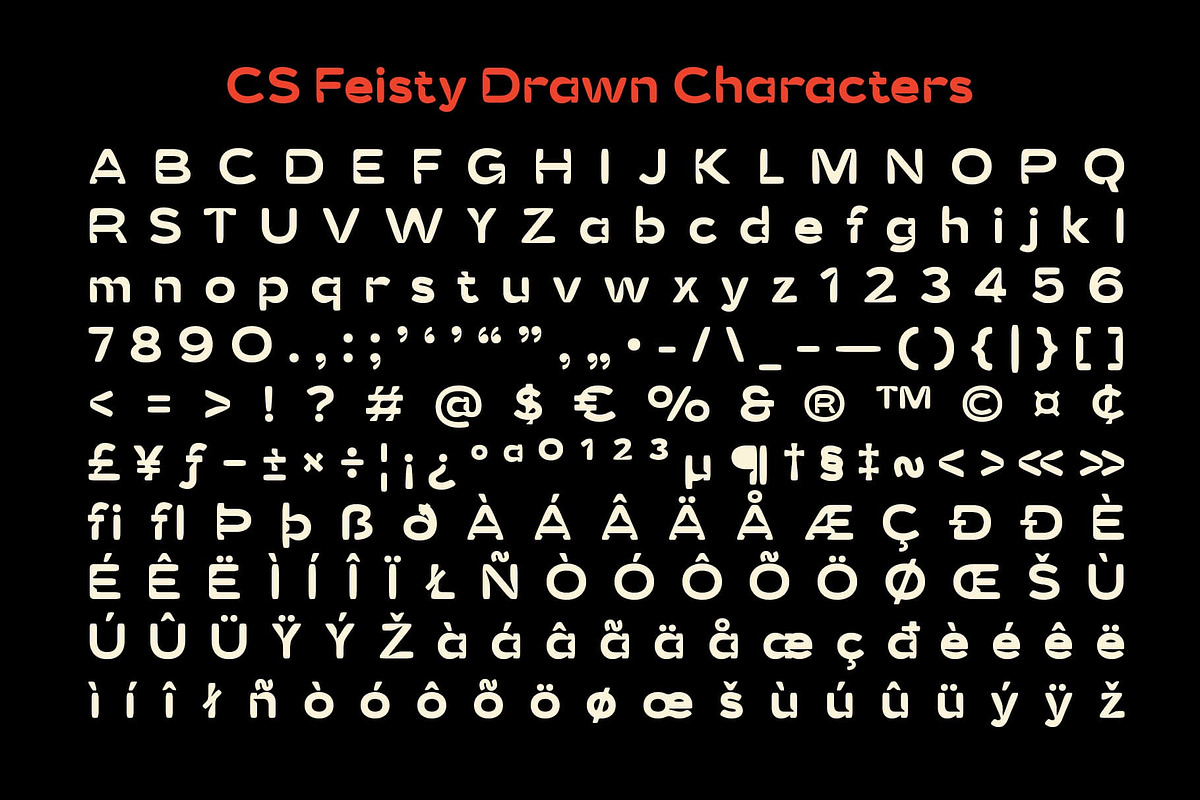 CS Feisty Drawn, a Sans Serif Font by Craft Supply Co. (Photo 8 of 8)