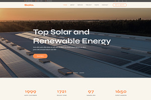 Sola Solar Energy HTML Template