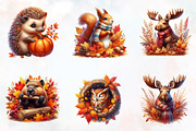 Autumn Forest Animals Sublimation, a Seasonal Illustration by RobertsArt (Thumbnail 6 of 7)
