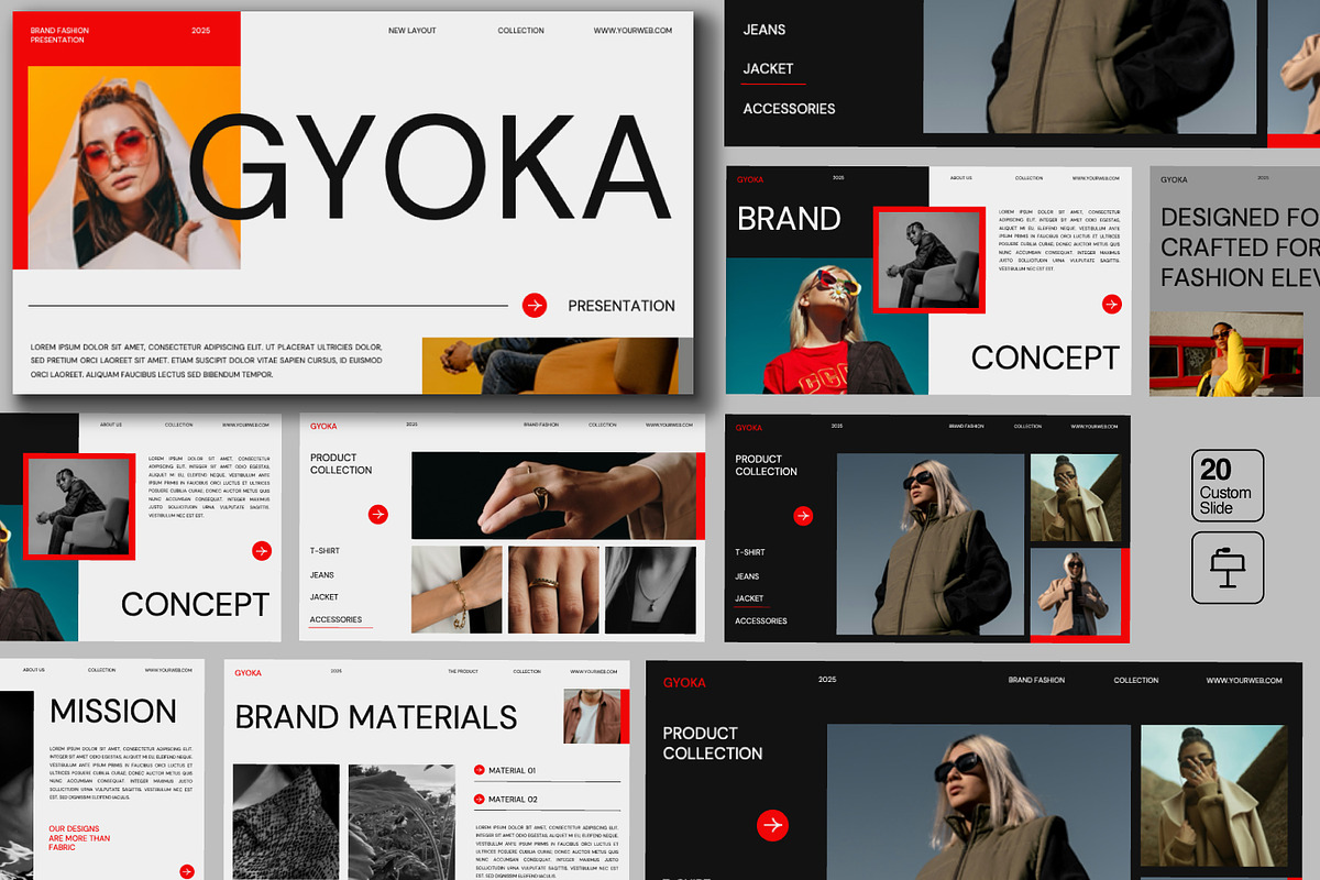 GYOKA Brand Fashion Keynote, a Presentation Template by Yoth Studio (Photo 1 of 7)