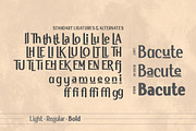 Bacute Display Sans Typeface, a Sans Serif Font by Afkari Studio (Thumbnail 4 of 13)