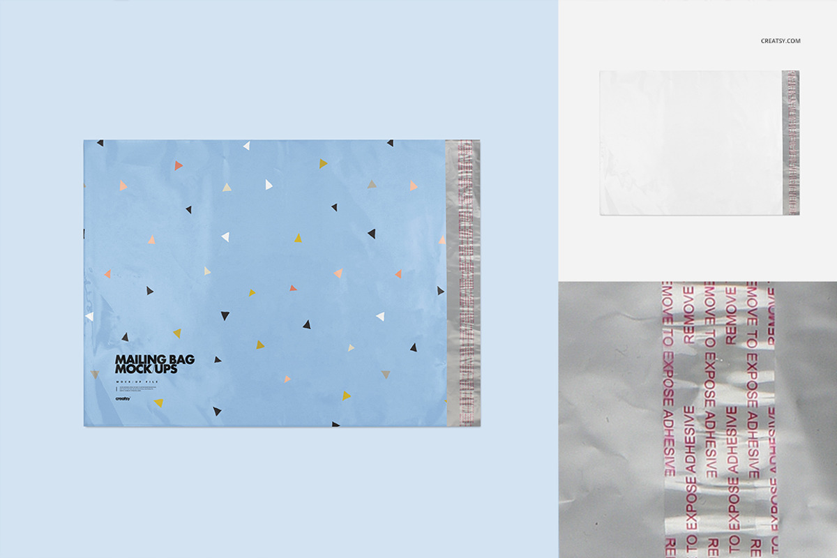Mailing Bag Mockup Set, a Packaging Mockup by creatsy4 (Photo 4 of 9)