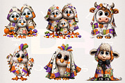 Whimsical Animal Ghosts Clipart, a Transportation Illustration by Digital Artistic99 (Thumbnail 2 of 7)
