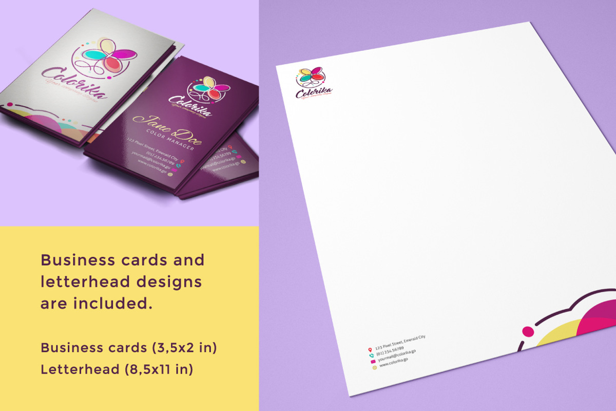 Colorika Branding Kit, a Branding & Logo Template by 4to Pixel (Photo 3 of 4)