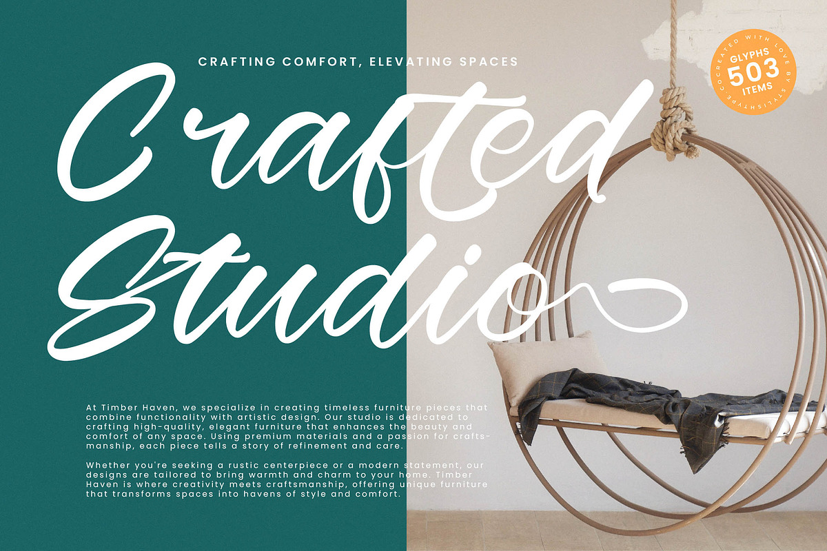 Globals Simple Bold Calligraphy Font, a Script Font by stylishtype.co (Photo 15 of 20)