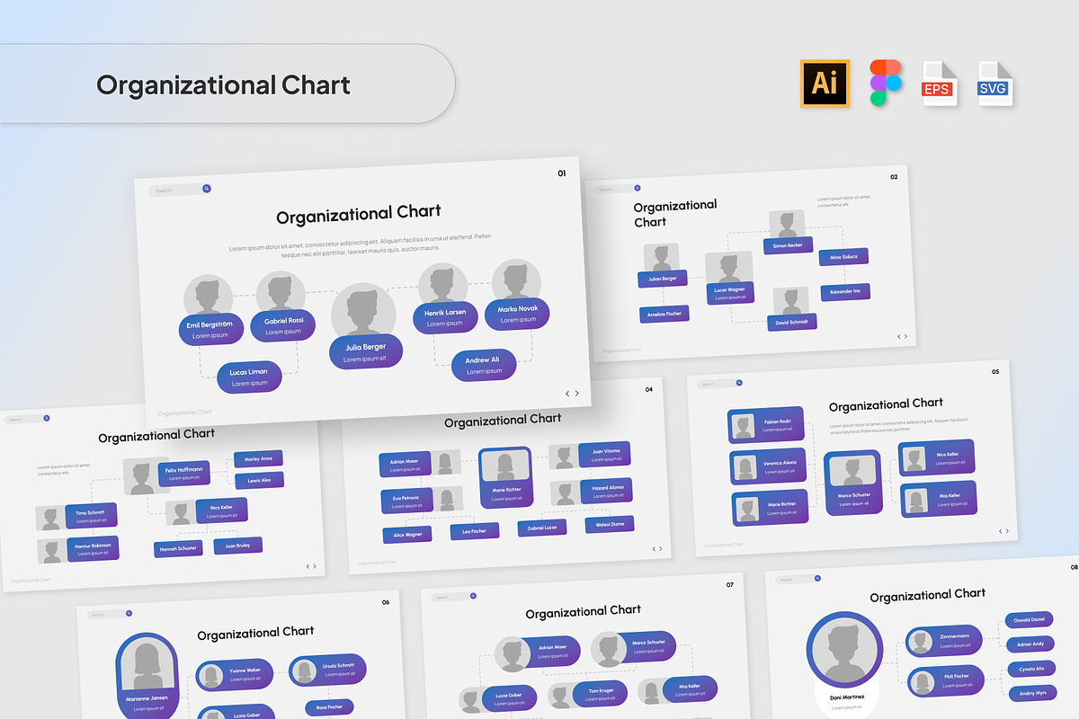 Organizational Chart Infographic, an Object Graphic by Antstheme (Photo 1 of 2)