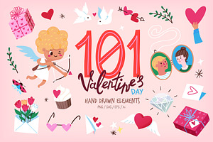Valentine's day vector elements