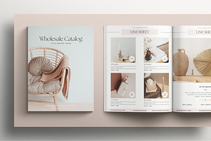 Line Sheet Wholesale Canva Template