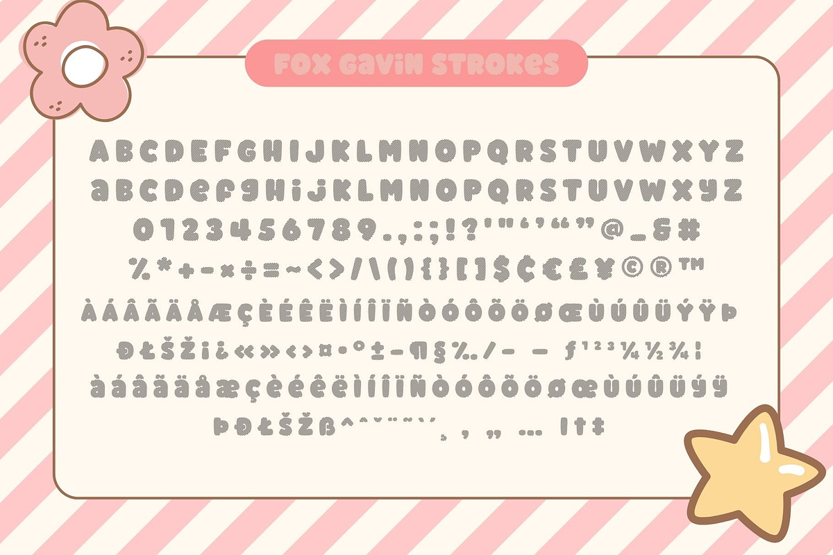 Fox Gavin: 4 font style, a Symbol Font by Fox7 By Rattana (Photo 8 of 11)
