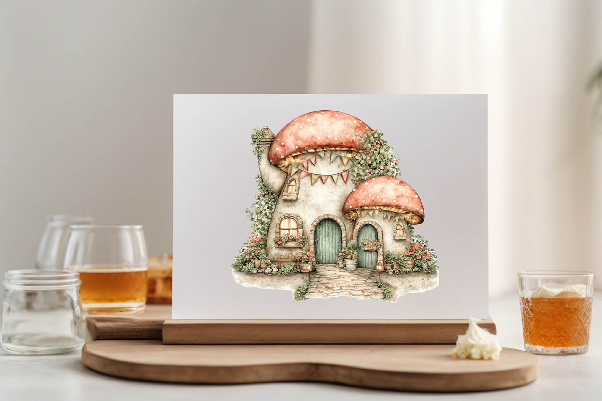 4th of July Mushroom House Bundle., a Finance Illustration by SVGArt (Photo 4 of 9)