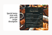 Restaurant Website Canva Templates, a Landing Page Template by Snapybiz (Thumbnail 7 of 11)