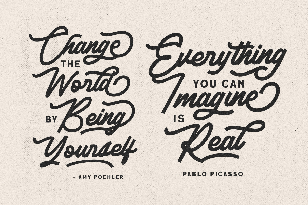 Blackbear - Monoline Script, a Script Font by Letterhend Studio (Photo 5 of 8)