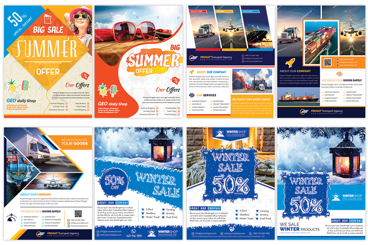 120 Business Flyers Bundle 99% OFF, a Flyer Template by Imagine Design Studio (Photo 8 of 17)