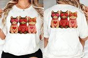 Faux Crochet Valentines Cats Png, an Illustration by OK Design (Thumbnail 4 of 6)