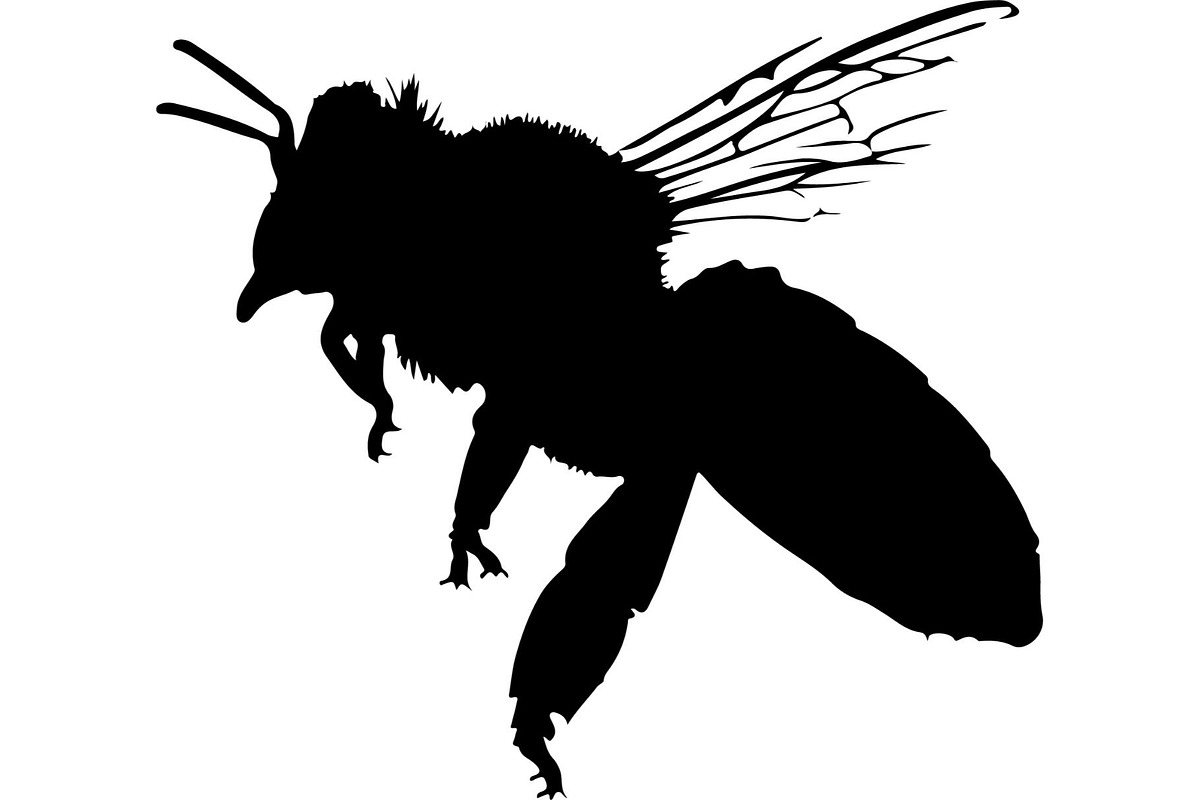 Bee Silhouette Bundle, a Background Graphic by Creativeshirt (Photo 3 of 18)