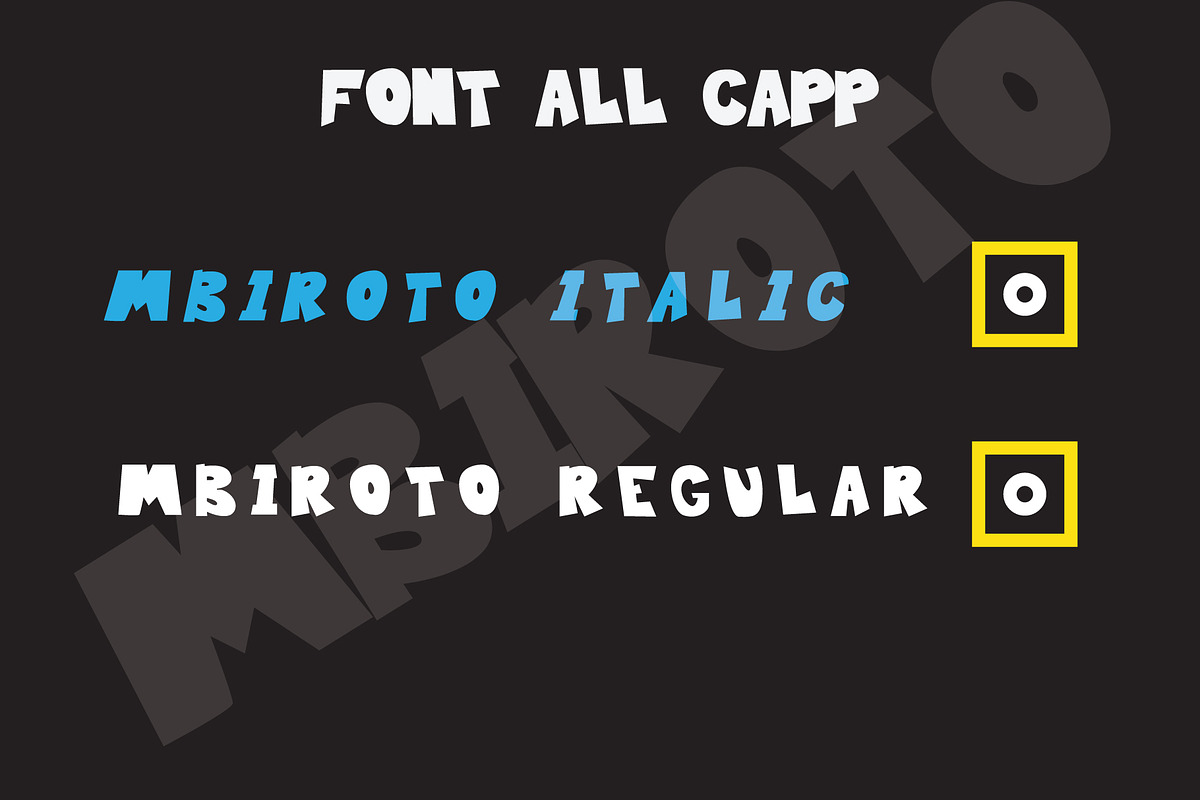 Mbiroto font allcaps, a Sans Serif Font by gagego (Photo 4 of 4)