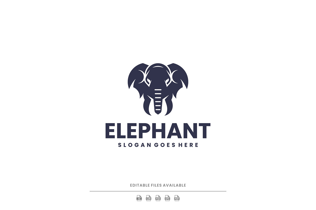 Monochrome Elephant Logo Design, a Branding & Logo Template by Artnivora.Std (Photo 1 of 4)