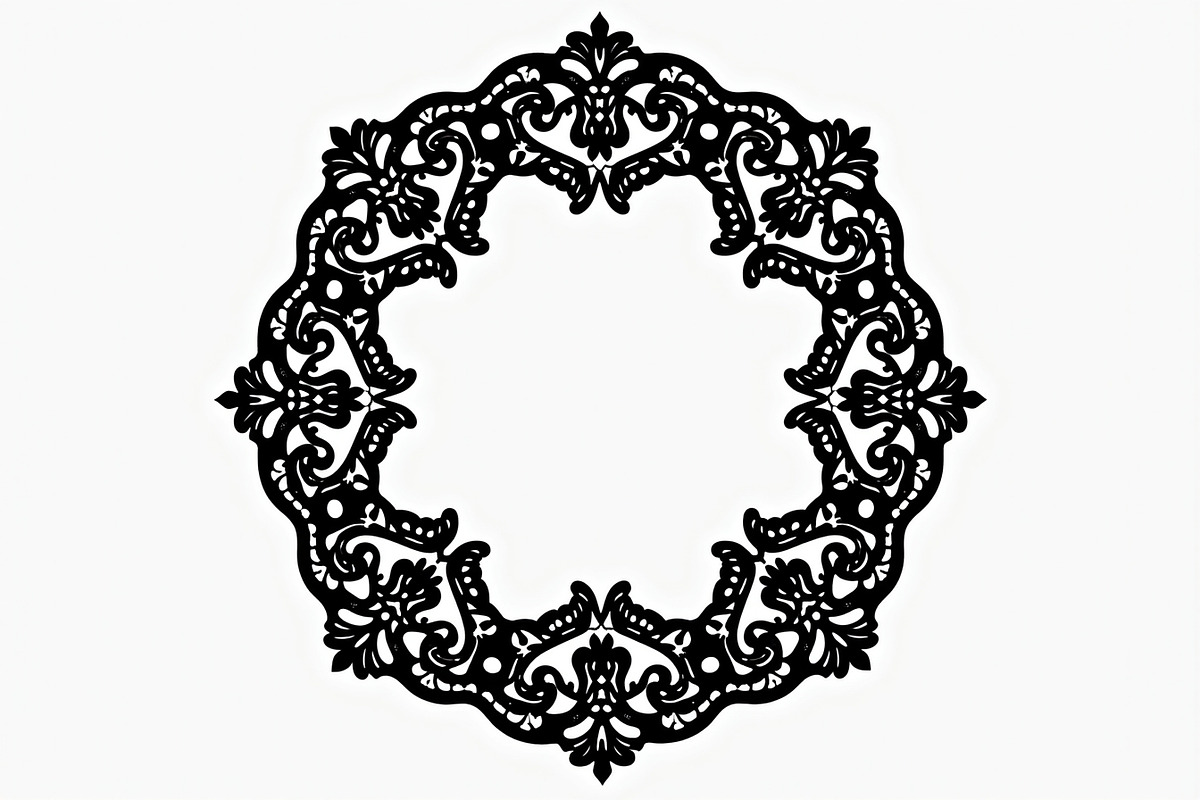 Mandala Frame with Abstract Floral, an Illustration by Amazin_art (Photo 14 of 16)