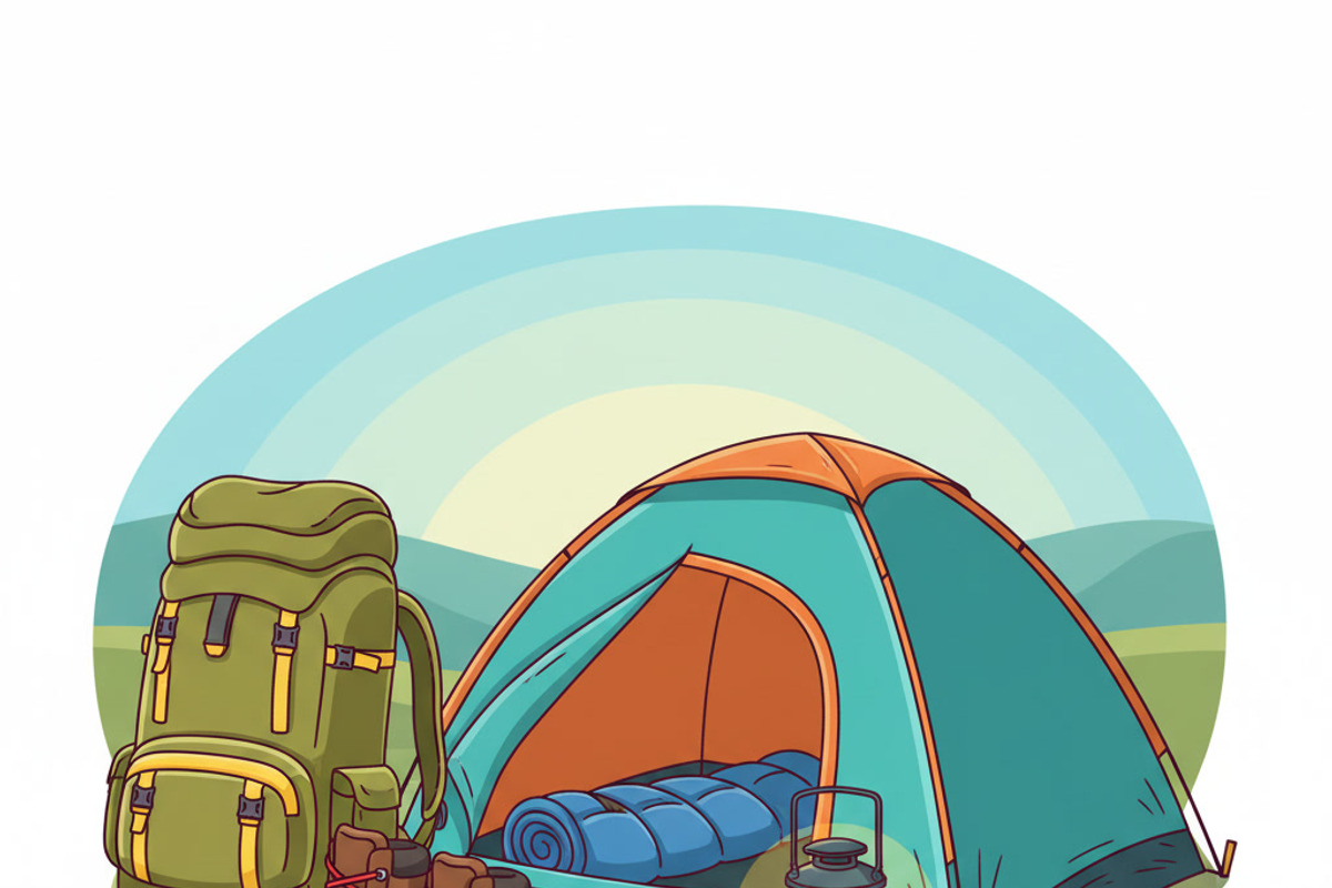 21 Camping Gear Vector Set, an Object Graphic by adenpinkstore (Photo 9 of 9)