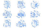 Isometric Illustrations Bundle, a Work Illustration by alexdndz (Thumbnail 2 of 4)