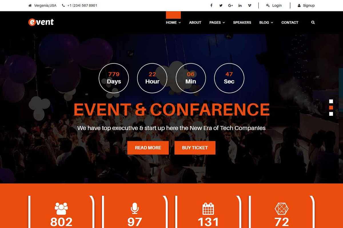 Event Html 5 Template, a HTML Template by CreativeGigs (Photo 4 of 4)