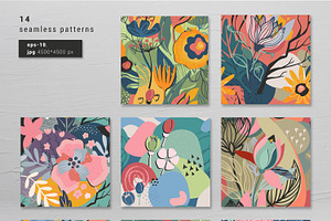 Abstract Floral Vector Set