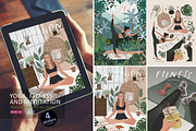Fitness, yoga and meditation, a Food Illustration by Ardea-studio (Thumbnail 1 of 2)