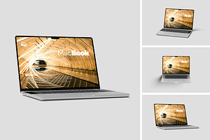 Laptop Mockup, a Wearable Device Mockup by Pikachudesign