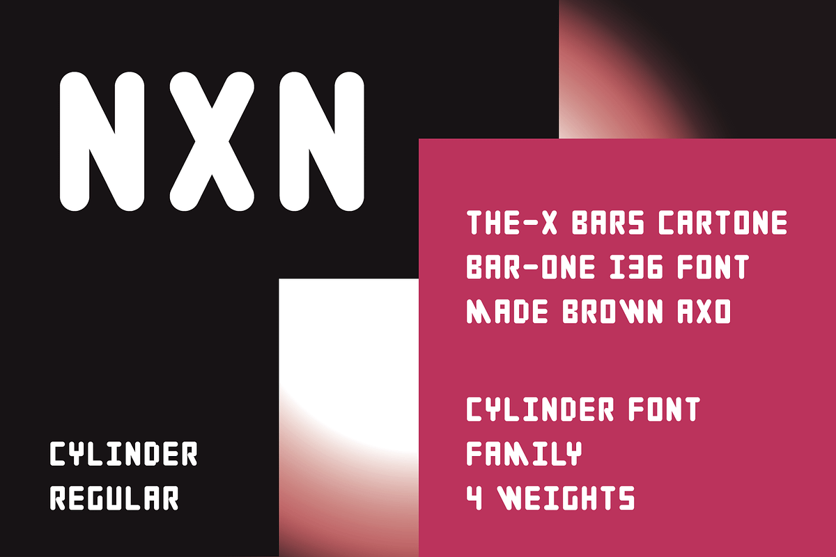 Cylinder Font Family | 4 Styles preview 2