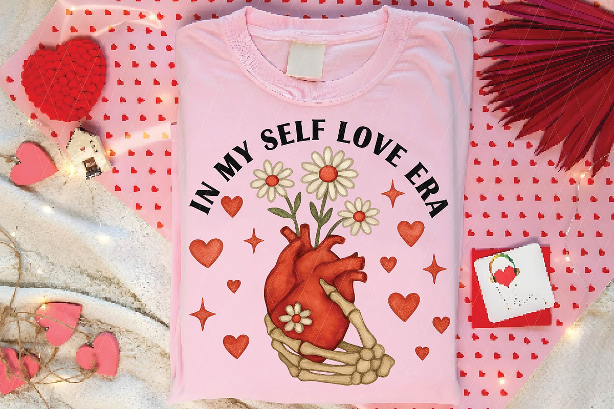 Self Love Era png, Retro valentines, an Illustration by DreamPrint404 (Photo 8 of 8)