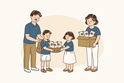 Kindness in Action Illustration, an Object Graphic by Jump Studio (Thumbnail 5 of 12)