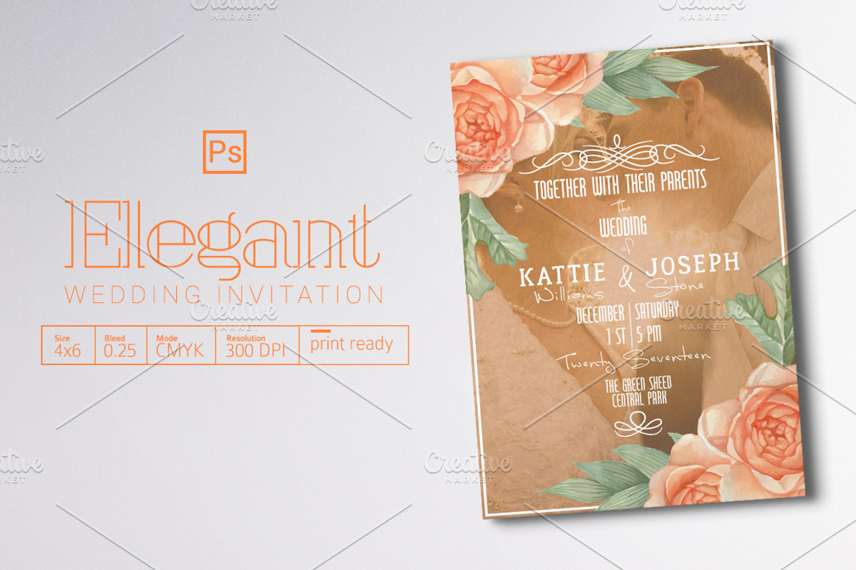 Wedding Invitation, an Invitation Template by Tiaga (Photo 1 of 3)