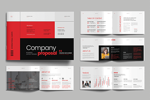 Modern Company Proposal Template, a Brochure Template by MightyDesign