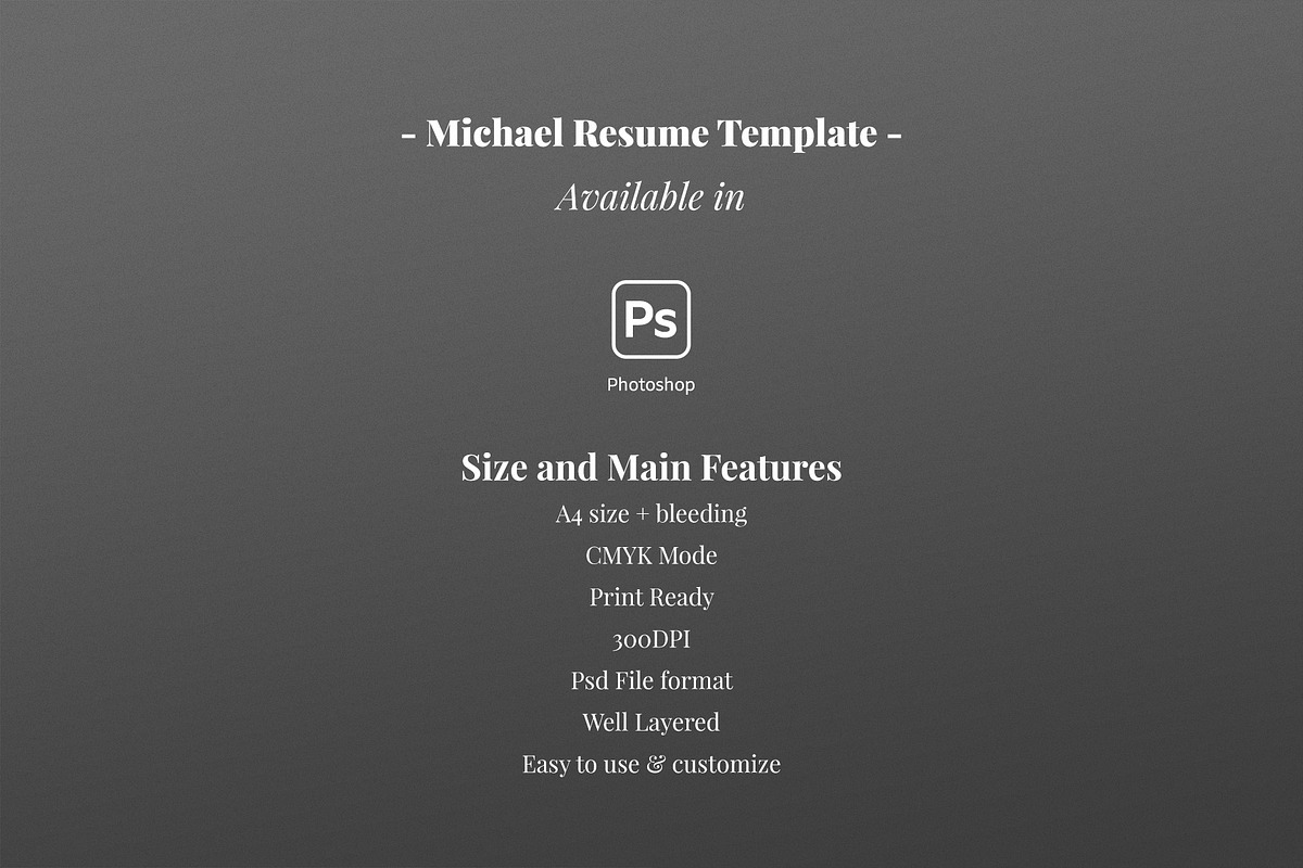 Michael Resume Template, a Resume Template by Nina Shaw (Photo 10 of 10)