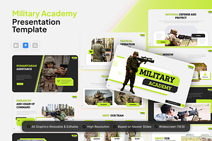 Military Academy Keynote, a Presentation Template by Annora Studio