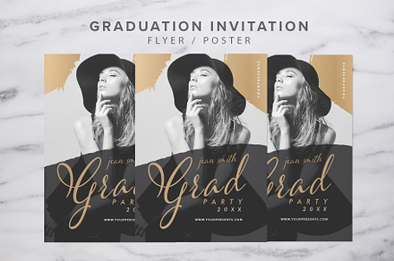 Graduation Invitation, a Flyer Template by lilyshop