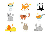 Cute Zoo Alphabet, an Animal Illustration by Anna Isaeva (Thumbnail 3 of 5)