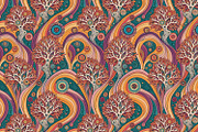 Psychedelic Symphony in 1970s Style, a Pattern Graphic by Designs by Helen Trupak (Thumbnail 6 of 8)
