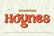 Hoynes - Retro Font, a Handwritten Font by Dhabee (Thumbnail 1 of 13)