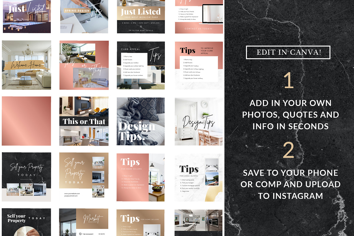 157 Realtor Instagram Templates, a Social Media Template by Galaxybomb (Photo 3 of 9)